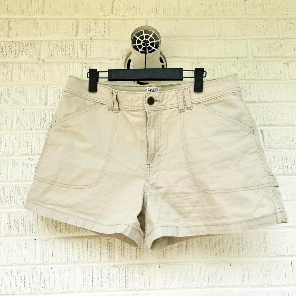 Lee Vintage 90's Workwear Beige High Waisted Shorts